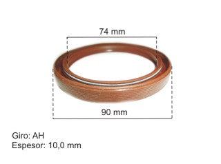 RETENES MOTOR LIVIANOS FIAT PALIO/SIENA/STRADA/UNO/DUNA/FIORINO 1.7 D-TD RETEN BANCADA TRASERO 74.00X90.00X10.00 MM - G AH_