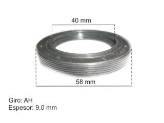 RETENES DIFERENCIAL Y CAJA LIVIANOS PEUGEOT 206/207/306/405/PARTNER SALIDA SEMIEJE IZQUIERDO 40.00X58.00X11.30 MM - A 075_