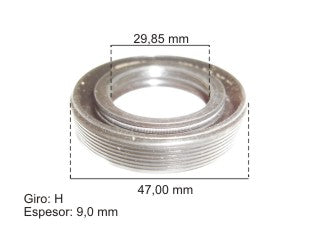 RETENES DIFERENCIAL Y CAJA LIVIANOS PEUGEOT 206/207/306/405/PARTNER SALIDA SEMIEJE DERECHO 29.85X47.00X11.30 MM - A 075_