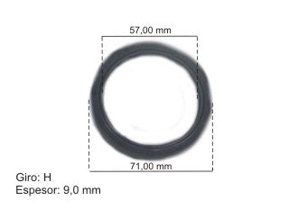 RETENES MOTOR LIVIANOS FORD RANGER / CHEVROLET S10/BLAZER / MERCEDES SPRINTER 2.5-2.8 MAXION HS DISTRIBUCION 57X71X9.5 MM_