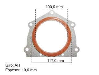 RETENES MOTOR LIVIANOS FORD RANGER/F100 MAXION HS REFORMA PARA PORTA RETEN 1058 - 100.00X117.00X10.00 MM - MODELO VIEJO_
