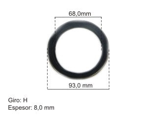 RETENES MOTOR LIVIANOS SUBARU LEONE/ALCYONE RETEN DE BANCADA 76.00X93.00X10.00 MM - LX-H - GIRO AH_