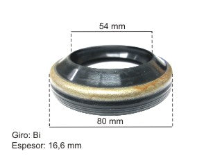 RETENES DE RUEDA LIVIANOS FORD RANGER/F100 / CHEVROLET S10/D20 / MERCEDES BENZ SPRINTER DIF.DANA 46 RDA.TRAS. 54X80X11.1/16.6_
