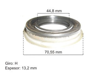 RETENES DIFERENCIAL Y CAJA LIVIANOS FORD RANGER 2.5 RETEN DIFERENCIAL ACM 45.80X70.55X10.80 MM - A 098-R-H_