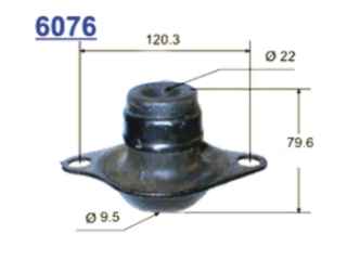 SOPORTES DE MOTOR FIAT PALIO/SIENA NAFTA/DIESEL SOPORTE CENTRAL DE MOTOR _