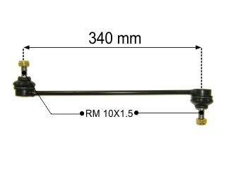 BIELETAS DE SUSPENSION PEUGEOT 307/308 / CITROEN C4/C4 LOUNGE LARGO 335 MM - ROSCA 10X1.5_