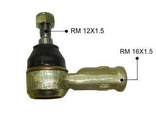 EXTREMOS DE DIRECCION LIVIANOS PEUGEOT BOXER 94/../ CITROEN JUMPER/ FIAT DUCATO EXTREMO TENSOR LARGO: 100 MM ROSCA HEMBRA 16X1.5 - PACK X2