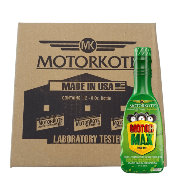 MOTORKOTE MOTOR MAX ® 110 - TODO EN UNO - Tratamiento para la limpieza del sistema de combustión - Caja x 12 u