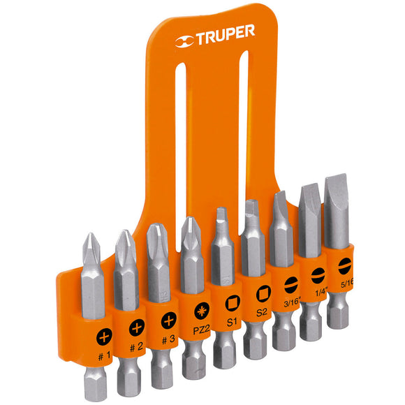 TRUPER JUEGO DE 9 PUNTAS L: 50MM P - ULTIMAS UNIDADES