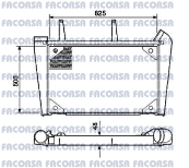 MERCEDES BENZ-PANEL INTERCOOLER-PA IN M.BENZ BUS 371/400 -  CONSULTAR STOCK