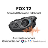 Intercomunicador Moto Foxcomm T2 Manos Libre 2 Pilotos