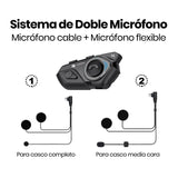 Intercomunicador Moto Foxcomm T2 Manos Libre 2 Pilotos