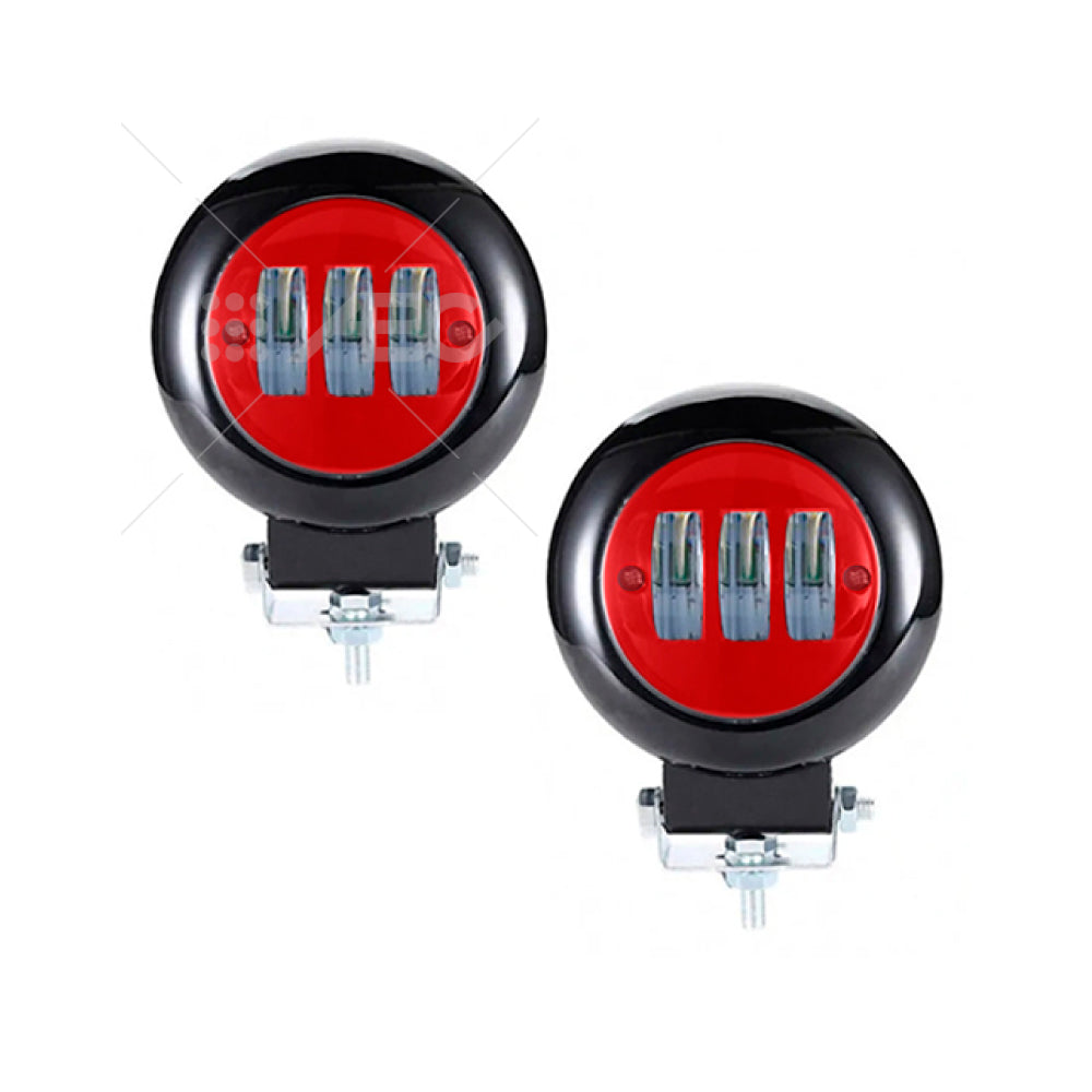 JUEGO DE FAROS LED REDONDO - 30W - 10L - SPOT - LUZ DE LARGO ALCANCE