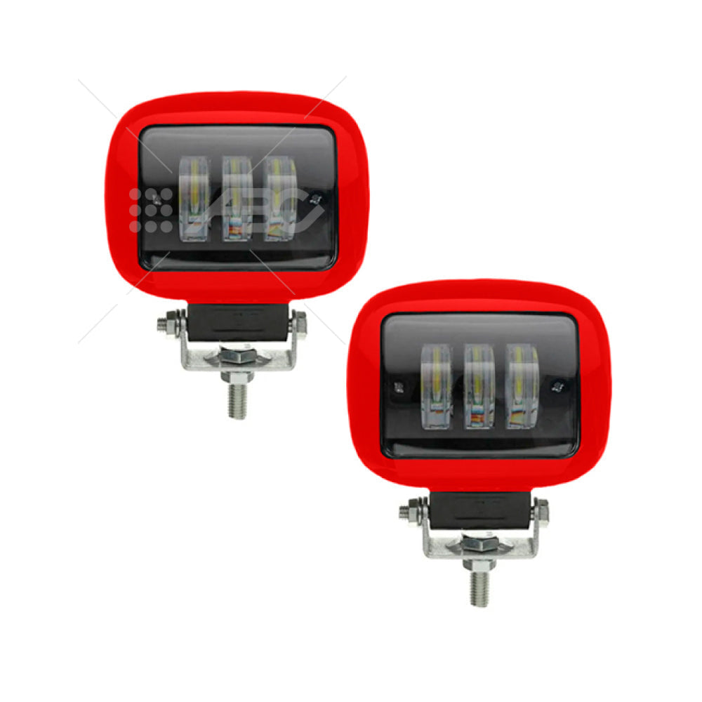 JUEGO DE FAROS LED RECTANGULAR - 30W - 10L - SPOT - LUZ DE LARGO ALCANCE
