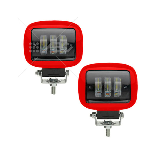 JUEGO DE FAROS LED RECTANGULAR - 30W - 10L - SPOT - LUZ DE LARGO ALCANCE