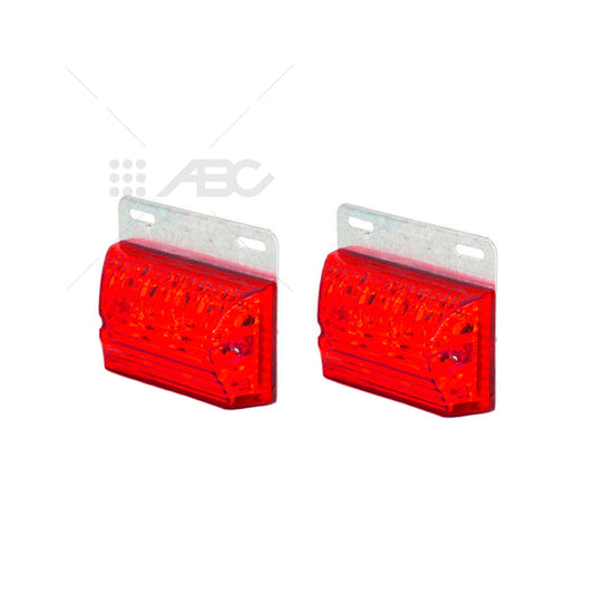 JUEGO DE FAROS LED LATERALES - 12V - ROJO