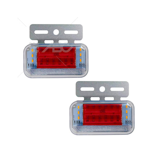 JUEGO DE FAROS LED LATERALES - 12V - ROJO