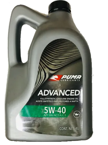 PUMA ADVANCED 5W40 SN SINTETICO x 4 L