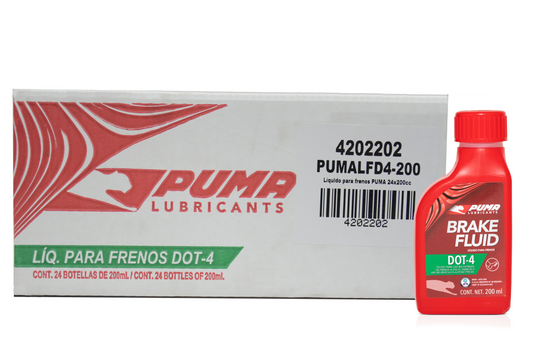 PUMA BRAKE FLUID DOT 4 Caja 24 x 200 cc