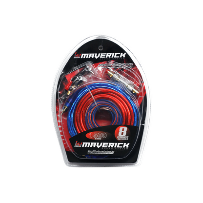 KIT DE CABLES PARA POTENCIA. CABLEADO DELGADO. 8 GAUGE. 1500 WATTS. FUSIBLE 60 AMP. INCLUYE ACCESORIOS-CONSULTAR DISPONIBILIDAD