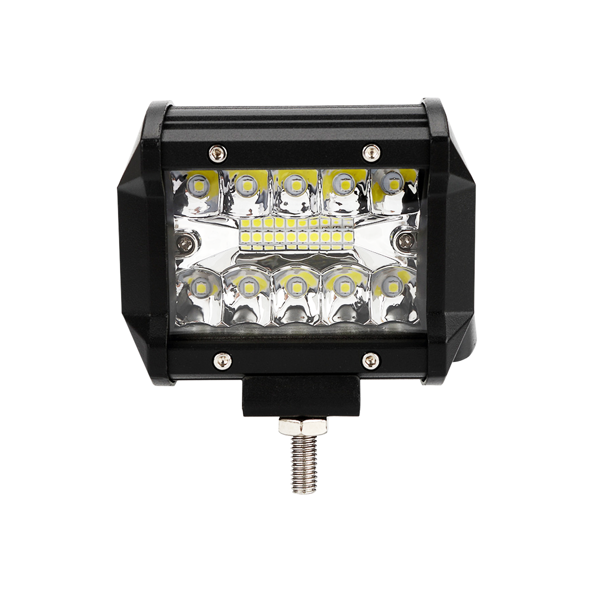BARRA DE LED DE 18 WATTS CON TIRA DISPLAY 3030 SMD  -  9.8 CM DE LARGO COLOR BLANCO 12V / 24V - CARCAZA DE ALUMINIO - HAZ DE LUZ SPOT -CONSULTAR DISPONIBILIDAD