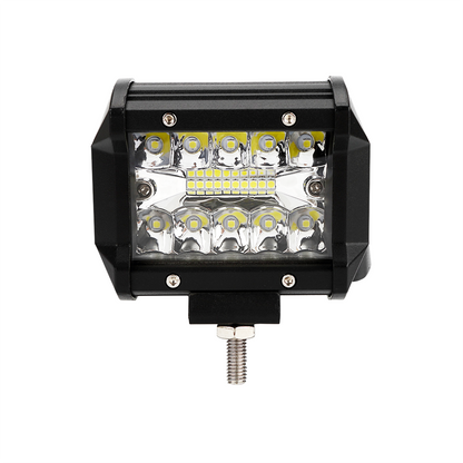 BARRA DE LED DE 18 WATTS CON TIRA DISPLAY 3030 SMD  -  9.8 CM DE LARGO COLOR BLANCO 12V / 24V - CARCAZA DE ALUMINIO - HAZ DE LUZ SPOT -CONSULTAR DISPONIBILIDAD