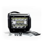 BARRA DE LED DE 18 WATTS CON TIRA DISPLAY 3030 SMD  -  9.8 CM DE LARGO COLOR BLANCO 12V / 24V - CARCAZA DE ALUMINIO - HAZ DE LUZ SPOT -CONSULTAR DISPONIBILIDAD