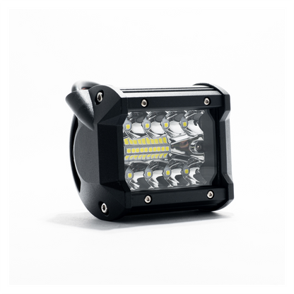 BARRA DE LED DE 18 WATTS CON TIRA DISPLAY 3030 SMD  -  9.8 CM DE LARGO COLOR BLANCO 12V / 24V - CARCAZA DE ALUMINIO - HAZ DE LUZ SPOT -CONSULTAR DISPONIBILIDAD