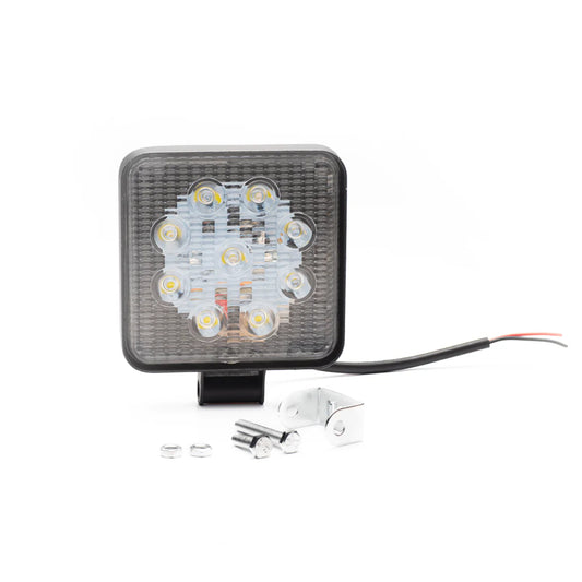 FARO LED 27 WATTS (9 LED x 3 WATTS) COLOR BLANCO 12V / 24V  - HAZ DE LUZ SPOT -