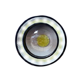 JUEGO DE FAROS LED 7.5CM DIAMETRO BLANCO CON OJO DE ANGEL 12V-CONSULTAR DISPONIBILIDAD