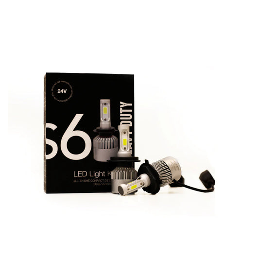 KIT DE LED H4 6TA GENERACION 22000 LUMENS POR LAMPARA USO ESPECIAL 24V CON COOLER-CONSULTAR DISPONIBILIDAD